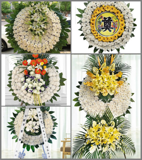 安徽阜阳市临泉县杨桥镇牛井村花圈速递
